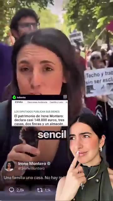 la Hipocresia de Irene Montero en 30 Segundos
