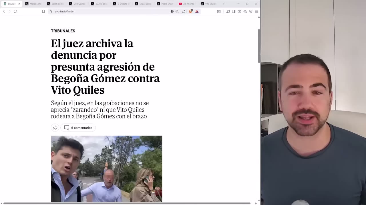 VITO QUILES HUMILLA JUDICIALMENTE A BEGOÑA GÓMEZ Y PABLO IGLESIAS QUIERE METERLE EN LA CÁRCEL